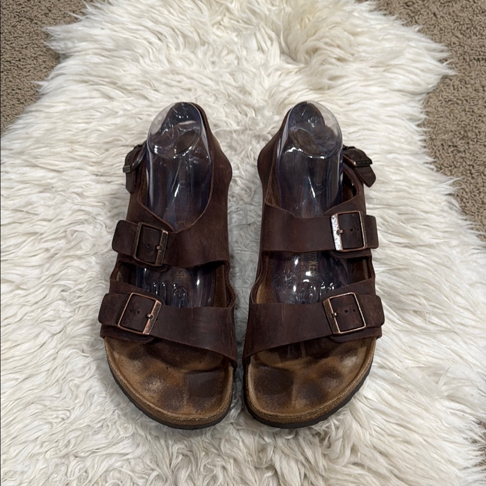 Birkenstock Brown Leather Sandals